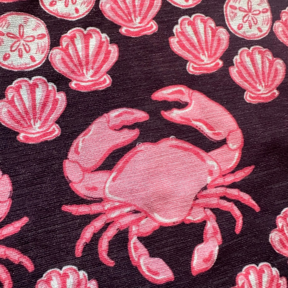 Women's Simply Southern Long Sleeve Dress S Black Pink Crab Shells - Picture 9 of 9